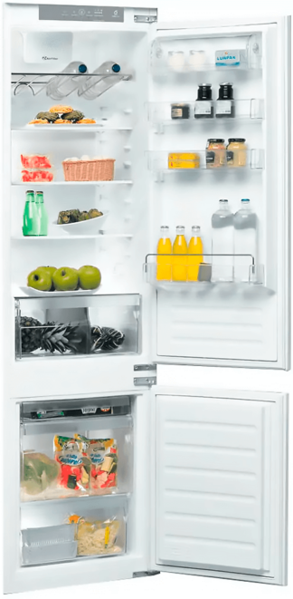 Вбудований холодильник Whirlpool ART9814/A+SF, Відкритий, Stop Frost, LED освітлення, Зона свіжості, Білий, Висота 193.5 см