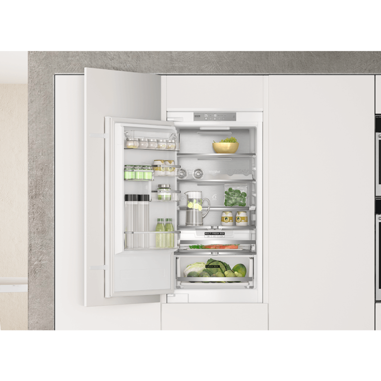 Вбудований холодильник Whirlpool WHC18 T573, Відкритий, В інтер'єрі, Холодильна камера - 182 л, Білий, Высота 177 см